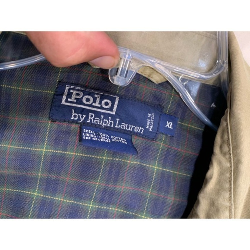 VTG Polo Ralph Lauren Harrington Jacket Men XLPlaid Lined Windbreaker Bomber - Picture 7 of 13